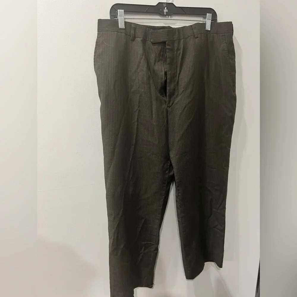 Kenneth Cole grey striped pants suit coat and pants size 44R